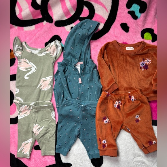 Carter's Other - Newborn girl matching sets bundle